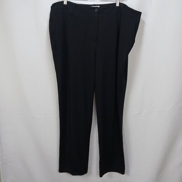 Talbots Pants - TALBOTS WOMENS BLACK QUICK DRY LIGHTWEIGHT STRETCH CASUAL PANTS  20W (ACT 42X29)
